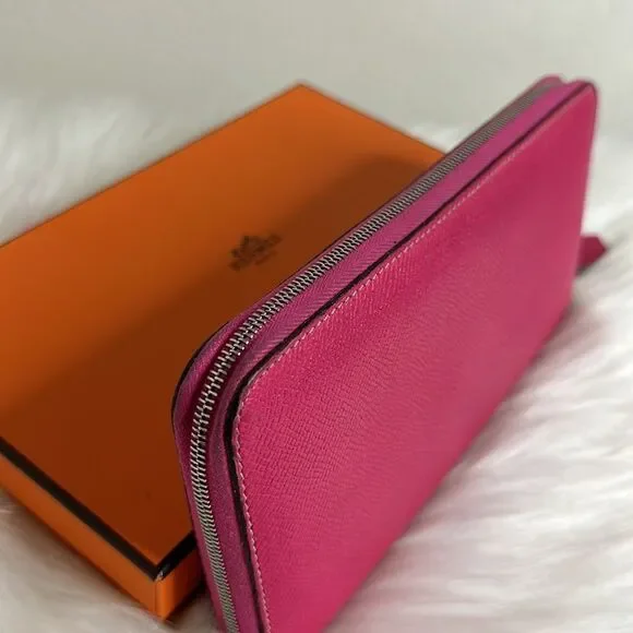 💯Authentic Hermes Azap zipped Long Wallet 🍀 - Picture 3 of 16